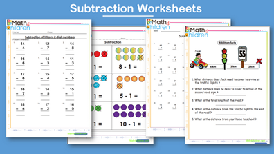 subtraction worksheets for grade 1